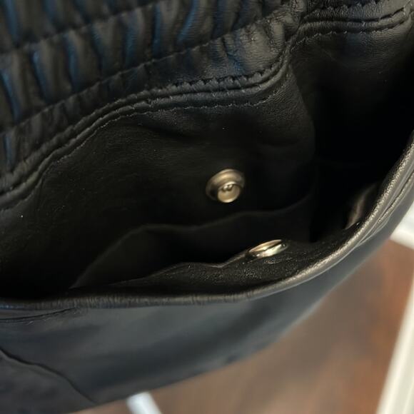 Harley Davidson Button Front Leather Vest with Cinch Waist & Pockets-M - Picture 8 of 15